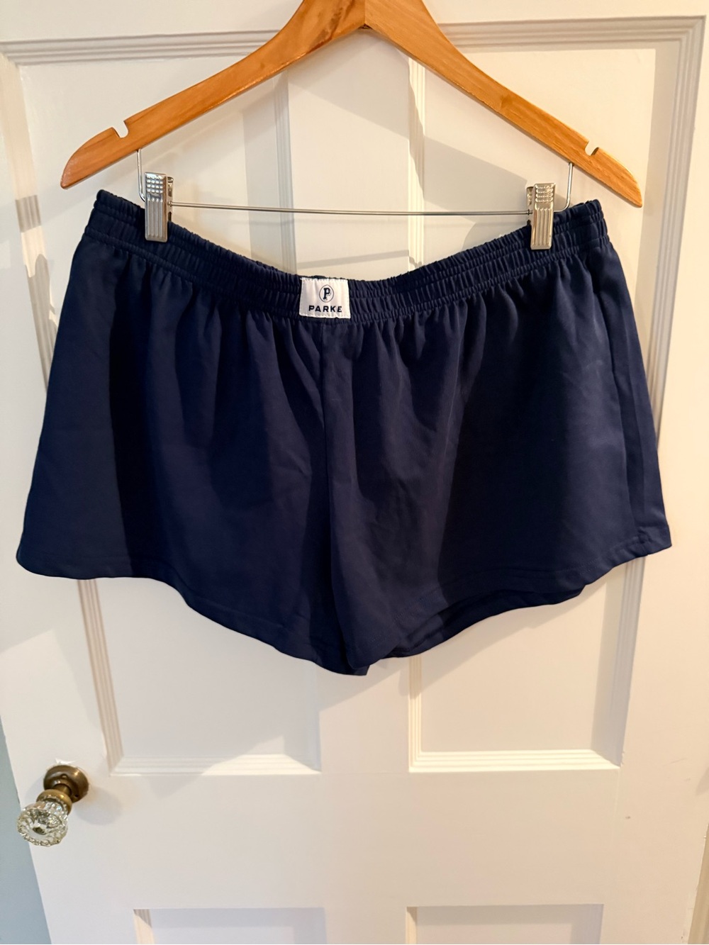 NWOT Parke Navy Cotton Boxer shorts XL